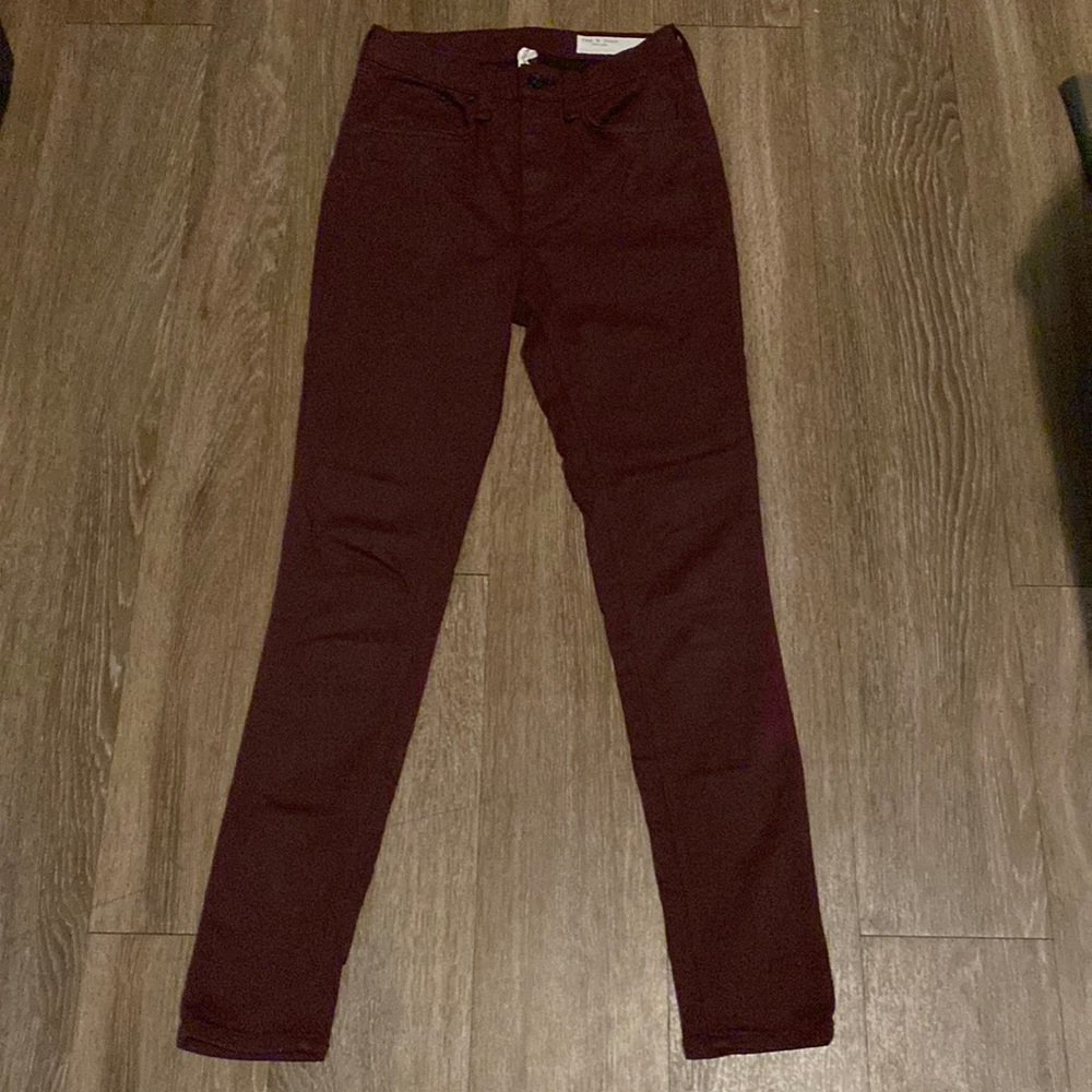 rag & bone high rise ankle skinny